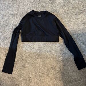 TALA Women's Black Long Sleeve Crop Top